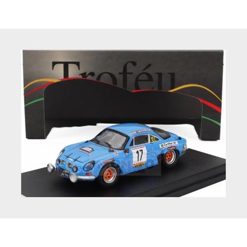 1:43 TROFEU Renault Alpine A110 #17 7Th Rally Ypres 1977 Maurice Nusbaumer Annie Gourdain Light Blue TRRBE52