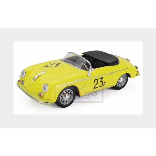 1:43 EDICOLA Porsche 356 A Carrera Speedester Spider #23F Open 1955 Yellow ABPOR025-925