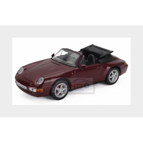 1:43 EDICOLA Porsche 911 993 Carrera Cabriolet 1995 Red Met ABPOR928