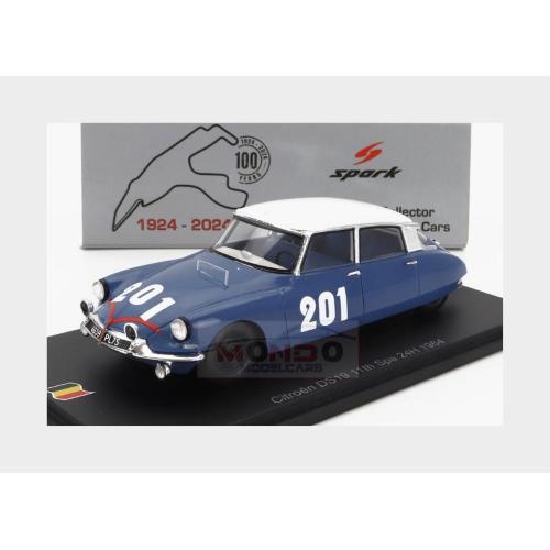 1:43 SPARK Citroen Ds19 #201 24H Spa 1964 Guy Verrier Alain Bertaut 100SPA01