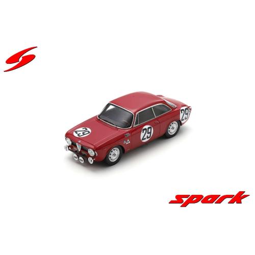 1:43 SPARK Alfa Romeo Giulia Gta 1600 Team Autodelta Spa #32 24H Spa 1966 Jean Pierre Gaban Pedro 100SPA09