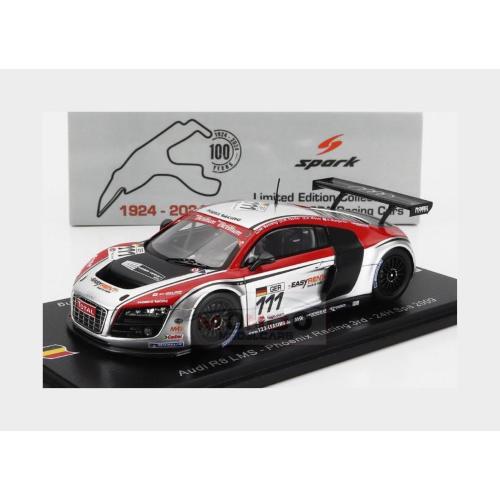 1:43 SPARK Audi R8 Lms Team Phoenix Racing #111 24H Spa 2009 Henri Moser Marcel Fassler Alex Margaritis Marc Basseng 100SPA21