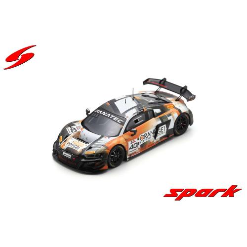 1:43 SPARK Audi R8 Lms Gt3 Evo Ii Team Audi Sport Orange 1 #40 7Th 24H Spa 2023 R.Feller M.Drudi D.Marschall SB704