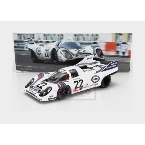 1:18 WERK83 Porsche 917K 4.9L Team Martini Racing #22 Winner 24H Le Mans 1971 Helmut Marko Gijs Van Lennep White Blue W1802602