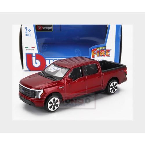 1:43 BURAGO Ford Usa F-150 Lightning Pick-Up 2022 Red Met BU30467R