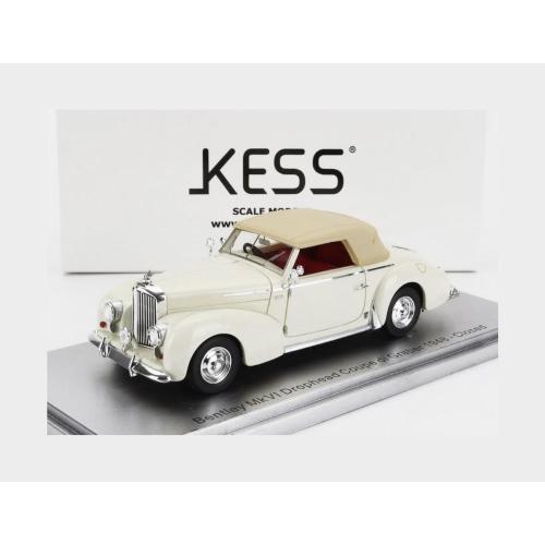 1:43 KESS MODEL Bentley Mkvi Drophead Coupe Graber Cabriolet Closed 1948 White KE43043050