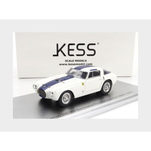 1:43 KESS MODEL Ferrari 250Mm Sn0312Mm Berlinetta Pininfarina 1953 White Blue KE43056311