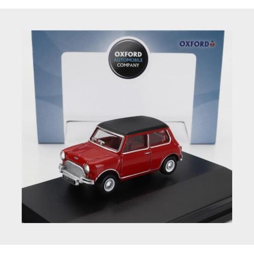 1:76 OXFORD Austin Mini Cooper 1965 Red Black OXF76MN012
