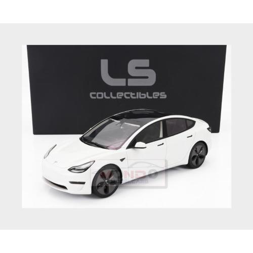 1:18 LS COLLECTIBLES Tesla Model 3 2021 Pearl White Met LS086C
