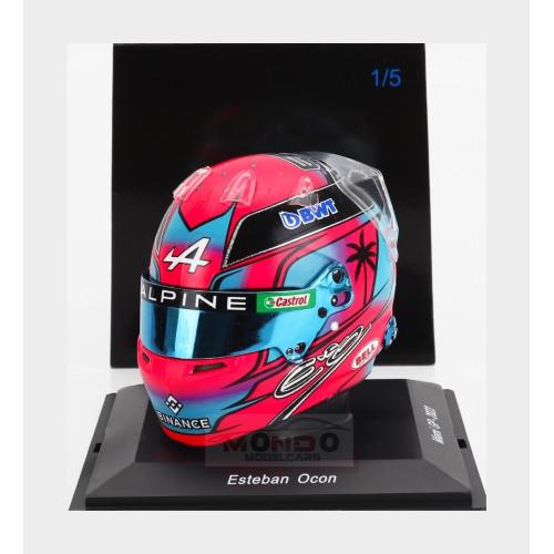 1:5 SPARK Bell Helmet F1 Casco Helmet Renault A523 Team Bwt Alpine #31 Miami Gp 2023 Esteban Ocon 5HF103