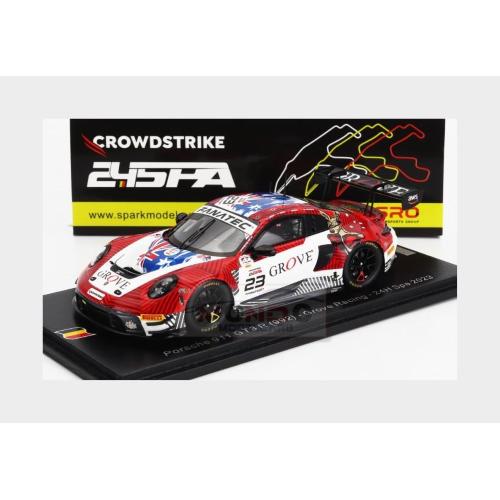 1:43 SPARK Porsche 911 992 Gt3 R Team Grove Racing #23 24H Spa 2023 S.Grove B.Grove A.De Pasquale E.Bamber SB725