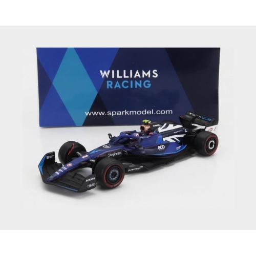 1:64 SPARK Williams F1 Fw45 Team Williams Racing #2 (800Th Gp) British Gp 2023 Logan Sargeant Y352