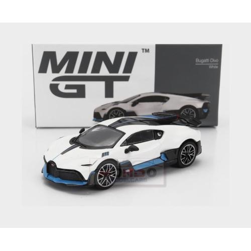 1:64 TRUESCALE Bugatti Divo 2018 White Black Blue MGT00661-L