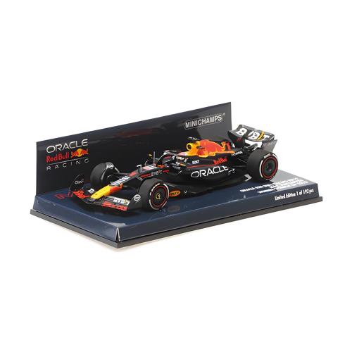 1:43 MINICHAMPS Red Bull F1 Rb19 Team Oracle Red Bull Racing #1 World Champion Winner Spain Gp 2023 Max Verstappen Matt Blue 417230801