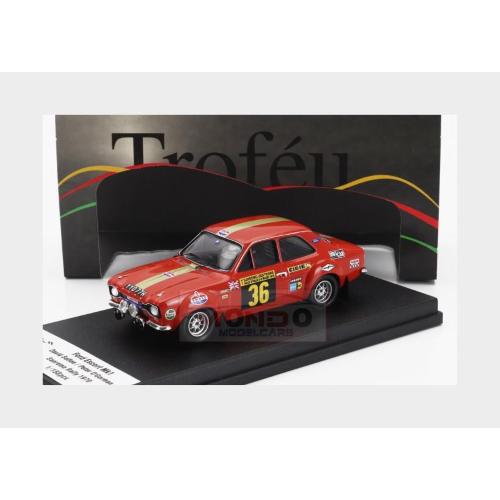 1:43 TROFEU Ford England Escort Mki (Night Version) #36 Rally Sanremo 1970 David Sutton Peter O'Gorman Red TRFRRIT16
