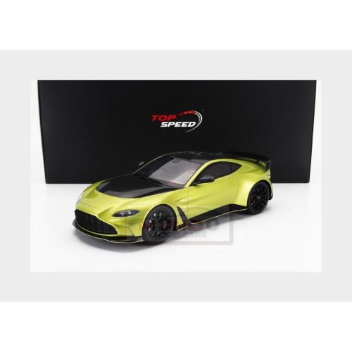 1:18 TRUESCALE Aston Martin V12 Vantage Cosmopolitan Yellow Top Speed TS0453