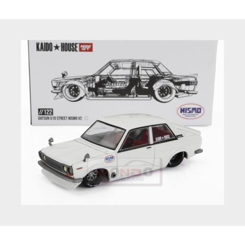 1:64 TRUESCALE Datsun 510 Street Nismo V2 1969 White KHMG122