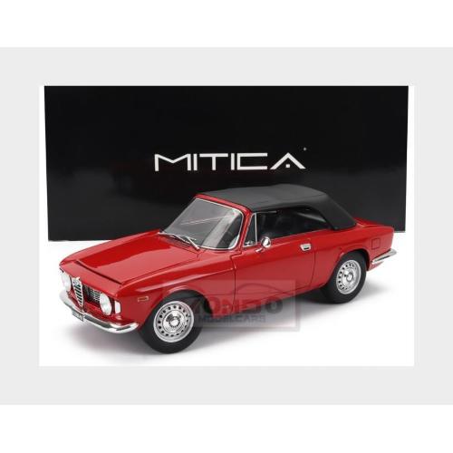 1:18 MITICA Alfa Romeo Giulia 1600 Gtc Cabriolet Closed 1964 Interior Black Rosso Alfa Red MITICA100081