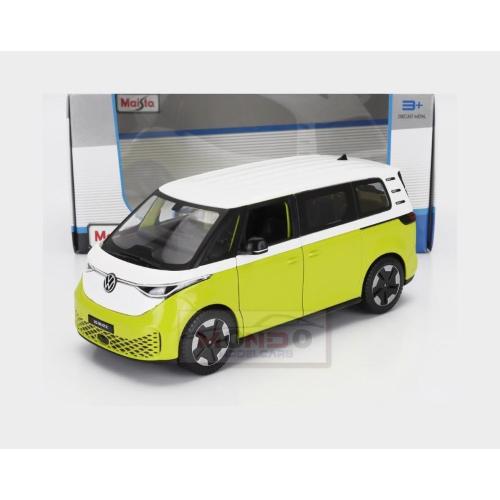 1:24 MAISTO Volkswagen Id.Buzz Minibus 2023 Yellow White MI32914Y