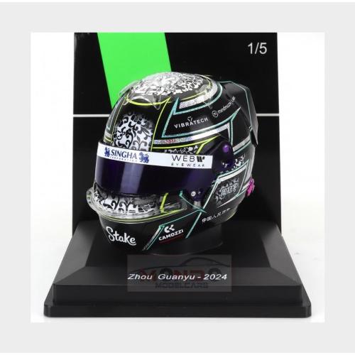 1:5 SPARK Bell Helmet Casco Helmet F1 Zhou Guanyu Team Stake Kick Sauber #24 Season 2024 5HF148