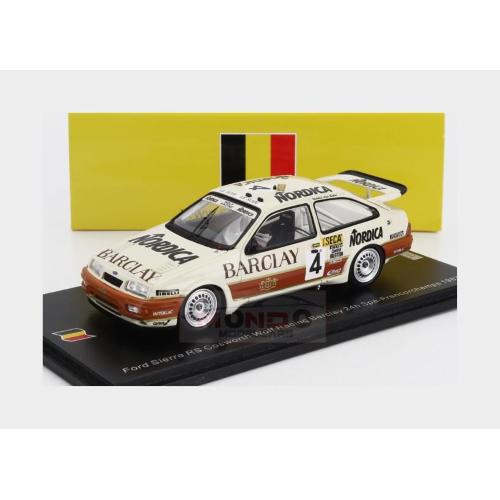 1:43 SPARK Ford England Sierra Rs Cosworth Team Wolf Barclay Racing #4 24H Spa 1987 Joachim Winkelhock Didier Artzet Manfred Burkhard SB235