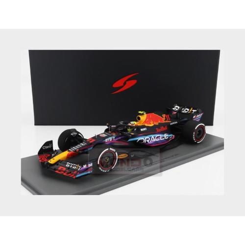 1:18 SPARK Red Bull F1 Rb19 Team Oracle Red Bull Racing #11 2Nd Miami Gp 2023 Sergio Perez Con Vetrina With Showcase Special Box 18S896