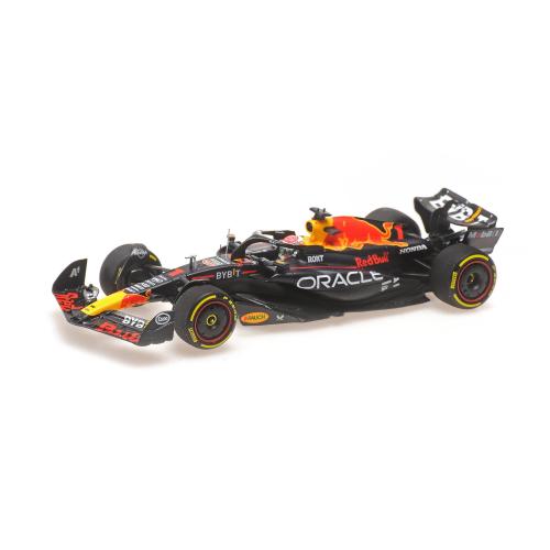 1:43 MINICHAMPS Red Bull F1 Rb19 Team Oracle Red Bull Racing #1 World Champion Winner British Gp 2023 Max Verstappen Matt Blue 417231101