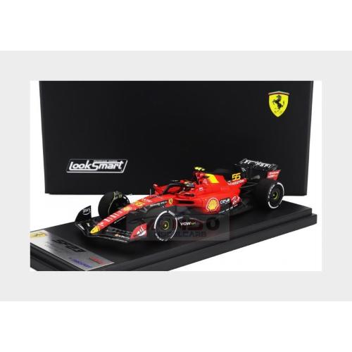 1:43 LOOKSMART Ferrari F1 Sf-23 Team Scuderia Ferrari #55 Monza Gp 2023 Carlos Sainz Red Black LSF1048