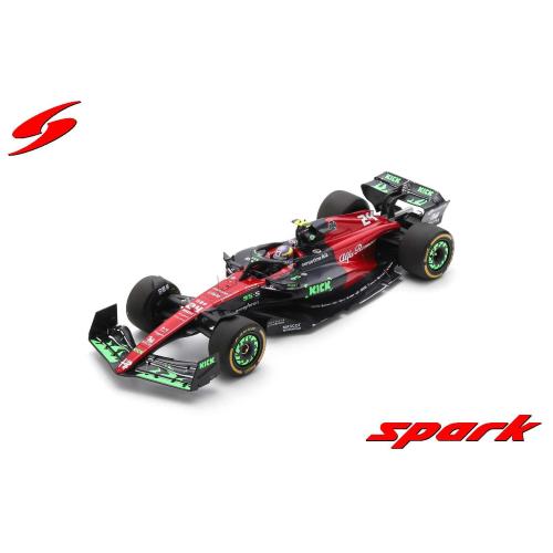 1:18 SPARK Alfa Romeo F1 C43 Team Orlen #24 Belgium Gp 2023 Guanyu Zhou With Showcase 18S963