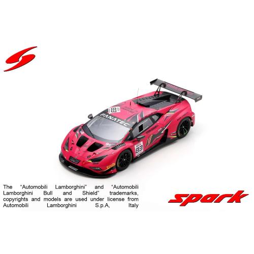 1:18 SPARK Lamborghini Huracan Gt3 Evo 2 Team Iron Dames #83 24H Spa 2023 D.Pin R.Frey S.Bovy M.Gatting With Showcase 18SB074