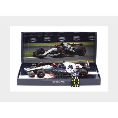 1:18 MINICHAMPS Alpha Tauri F1 At04 Team Alpha Tauri #21 Silverstone British Gp 2023 Nyck De Vries Blue White 147230121