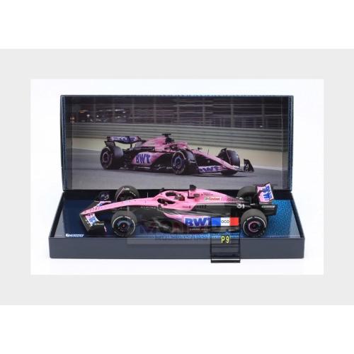 1:18 MINICHAMPS Alpine F1 A523 Team Bwt Alpine #31 Bahrain Gp 2023 Esteban Ocon Pink Blue Black 147230131