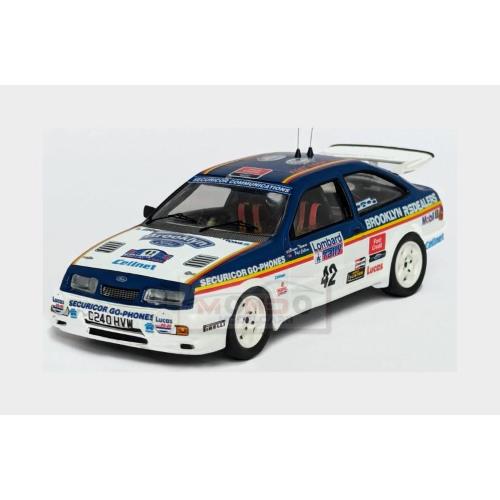 1:43 TROFEU Ford England Sierra Rs Cosworth #42 Rally Rac Lombard 1986 Phil Collins Bryan Thomas Blue White TRFRRUK102