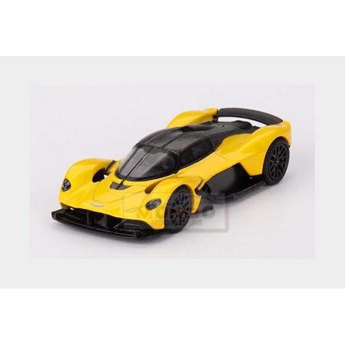 1:64 MINI-GT Aston Martin Valkyrie 2023 Yellow Black MGT00744-L