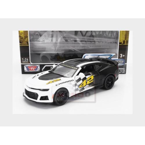 1:24 MOTORMAX Chevrolet Camaro Zl1 #42 Racing 2017 White Black MTM73797