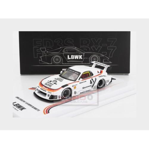 1:64 INNO-MODELS Mazda Rx-7 (Fd3S) Lb Works Super Silhouette #41 Racing 2006 White IN64-LBWK-RX7-02