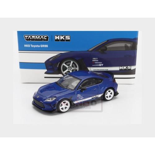 1:64 TARMAC Toyota Gr86 Hks 2022 Blue T64G-038-BL