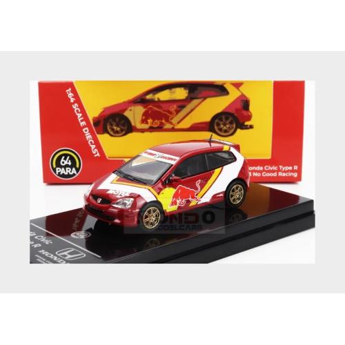 1:64 PARAGON Honda Civic Type R Ep3 Racing 2001 Red Yellow PA-55350
