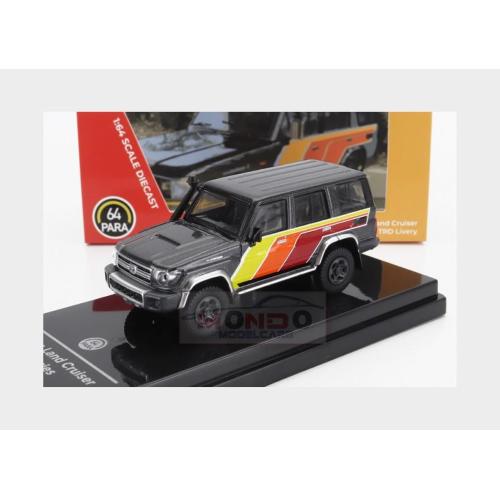 1:64 PARAGON Toyota Land Cruiser Lc76 Trd Lhd 2014 Grey Red Orange Yellow PA-56311