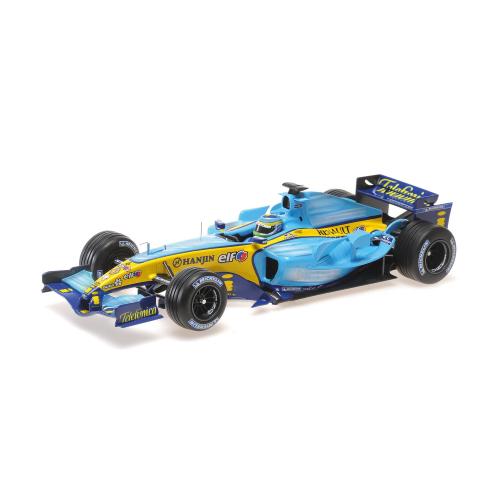 1:18 MINICHAMPS Renault F1 R25 Team Renault F1 #2 Winner Australian Gp 2005 Giancarlo Fisichella Light Blue Yellow 117050106