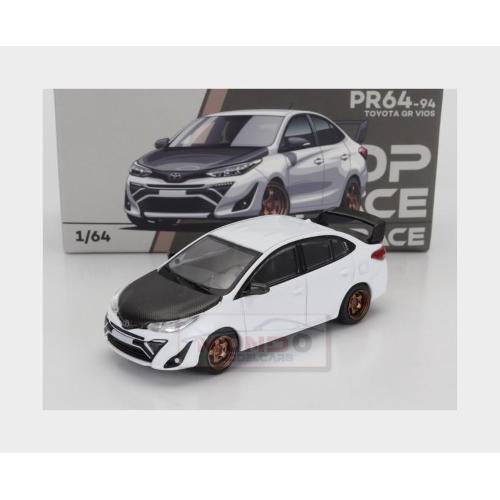 1:64 POP-RACE-LIMITED Toyota Vios Gr 2022 White Black PR640094