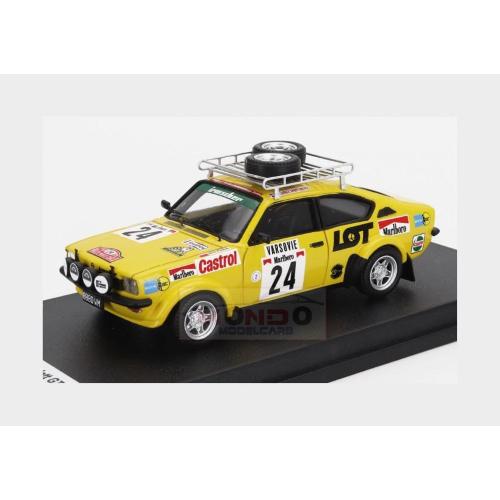 1:43 TROFEU Opel Kadett Gt/E (Night Version) #24 Rally Montecarlo 1978 Jerzy Landsberg Marek Muszynski Yellow TRFDSN229