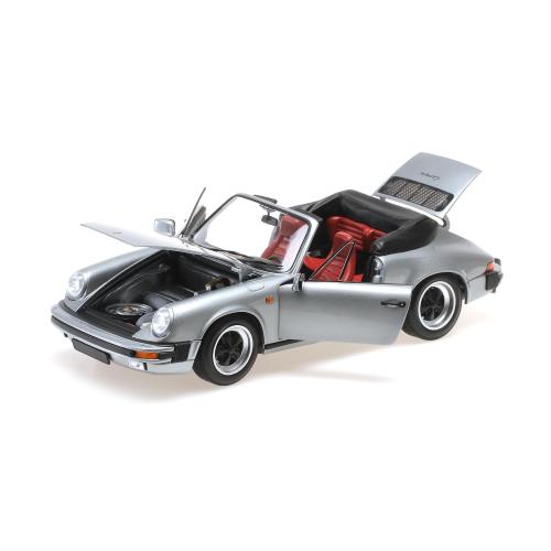 1:18 MINICHAMPS Porsche 911 Carrera 3.2 Cabriolet Grey Metallic 1983 100063034
