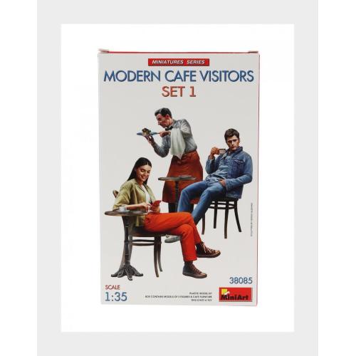 1:35 MINIART Accessories Modern Cafe Paris 2000S Set1 Kit MA38085