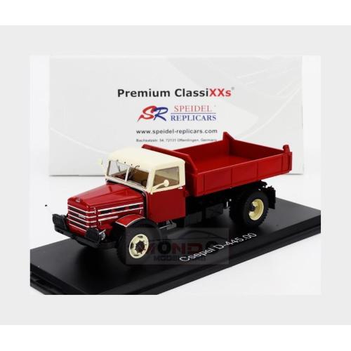 1:43 PREMIUM CLASSIXXS Csepel D445 Truck Cassone Ribaltabile 2-Assi 1963 Red Cream PREM47177