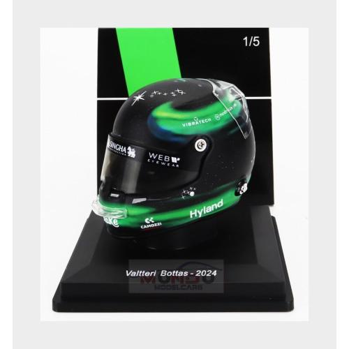 1:5 SPARK Bell Helmet Casco Helmet F1 Valtteri Bottas Team Stake Kick Sauber #77 Season 2024 5HF147