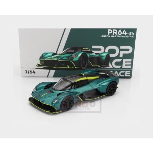 1:64 POP-RACE-LIMITED Aston Martin Valkyrie 2021 Green Yellow PR640054