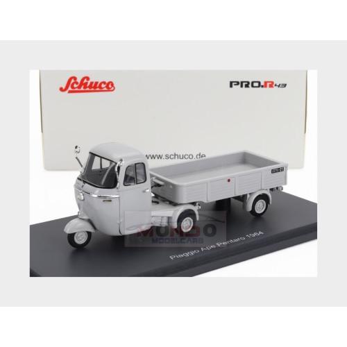1:43 SCHUCO Piaggio Ape Pentaro Motrice + Pentaro' Rimorchio 1964 Grey 450923200