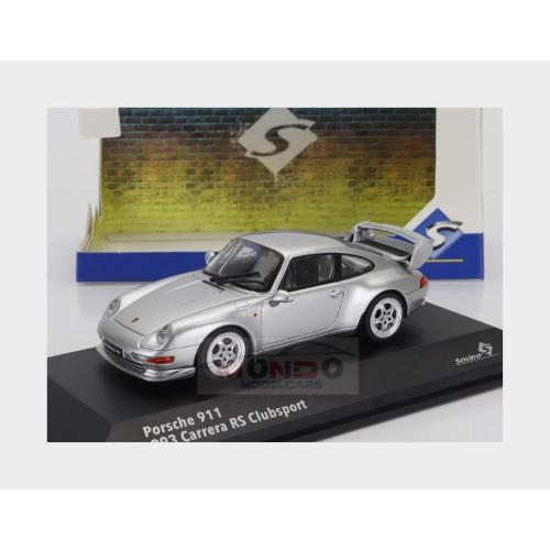1:43 SOLIDO Porsche 911 993 Rs Clubsport Coupe 1993 Silver SL4313803