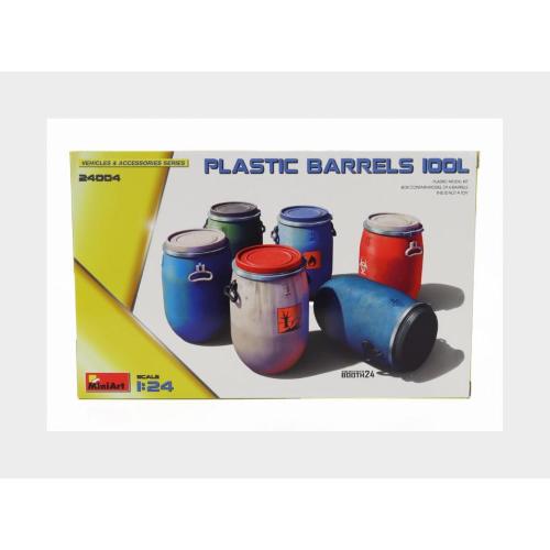 1:24 MINIART Accessories Plastic Barrels Oil Kit MA24004